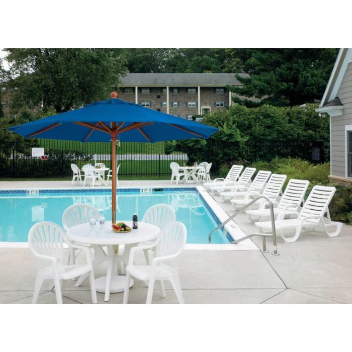 Pacific Fanback Stacking Armchair
