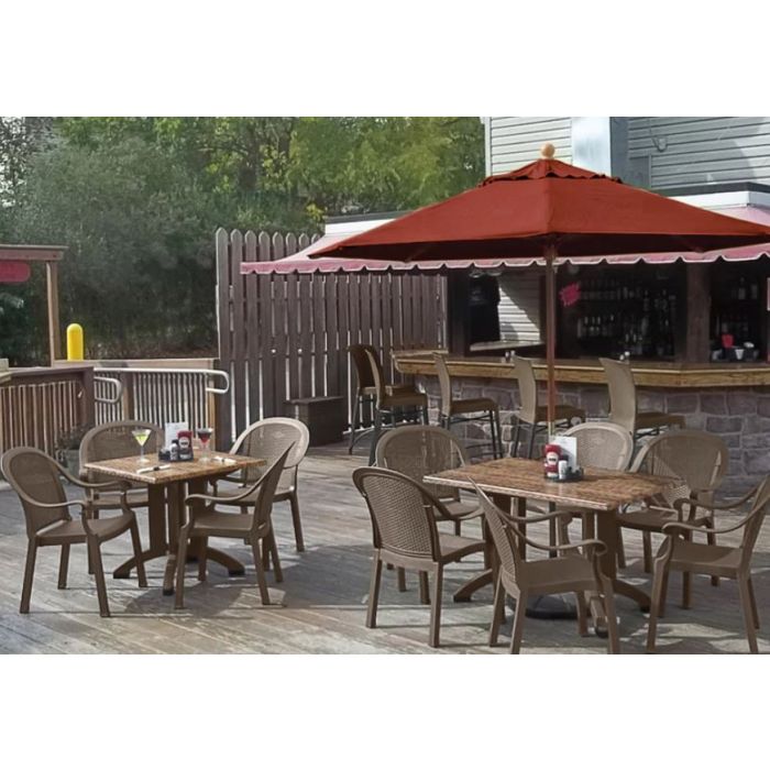 Atlanta 36" Square Molded Melamine Table