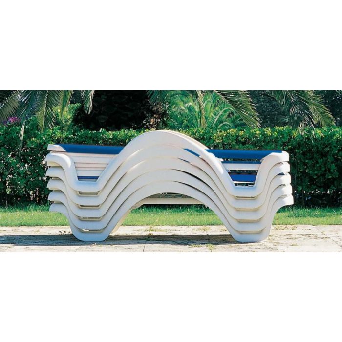 Catalina Adjustable Sling Chaise Lounge With Arms