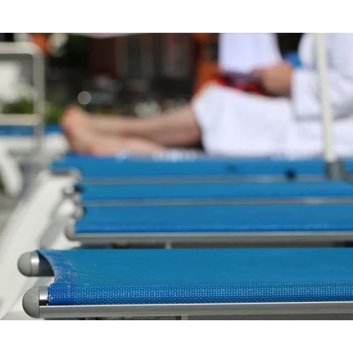 Jamaica Beach Adjustable Sling Chaise Lounge without Arms
