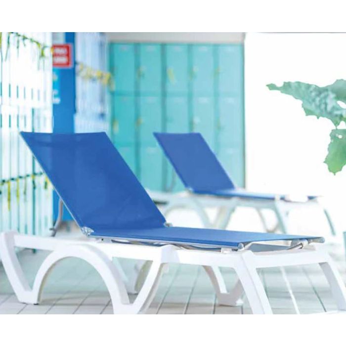 Jamaica Beach Adjustable Sling Chaise Lounge without Arms