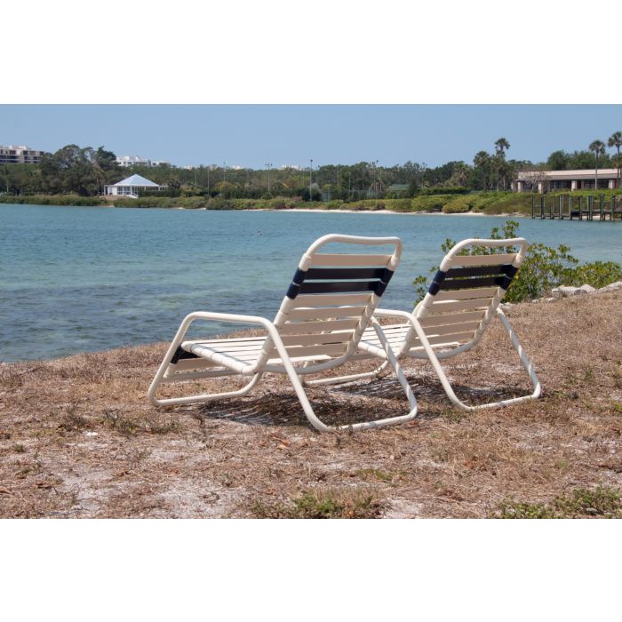 Aruba Strap Sand Chair with Round Aluminum Frame