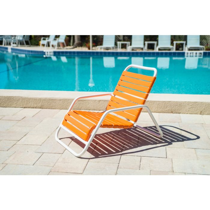 Aruba Strap Sand Chair with Round Aluminum Frame