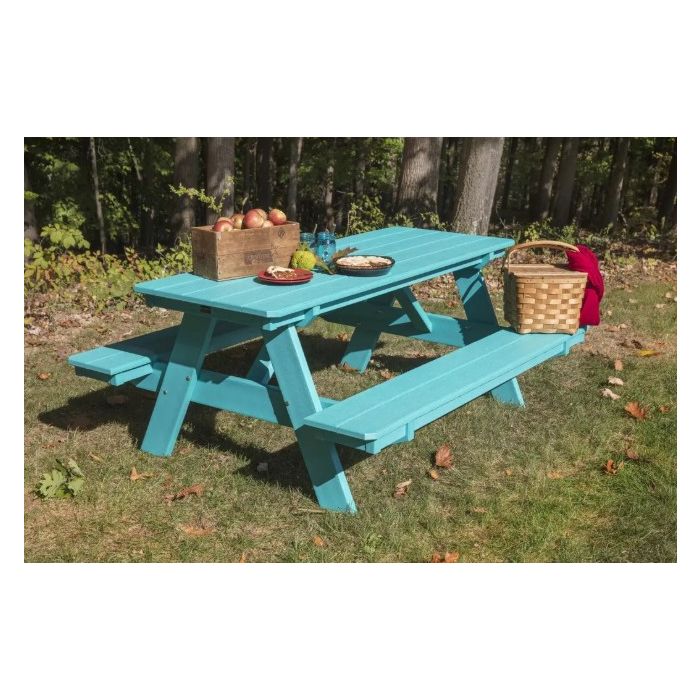 Heritage 72" Picnic Table with Attached Benches