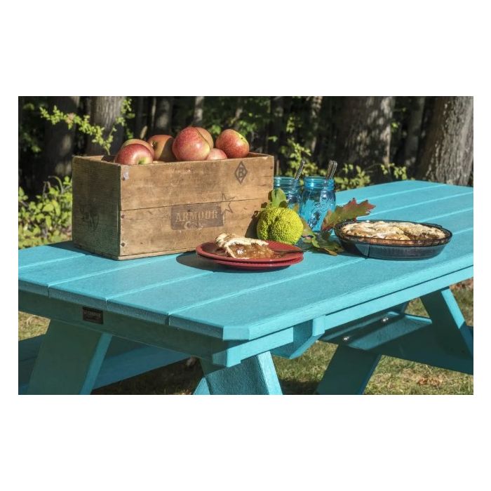 Heritage 72" Picnic Table with Attached Benches