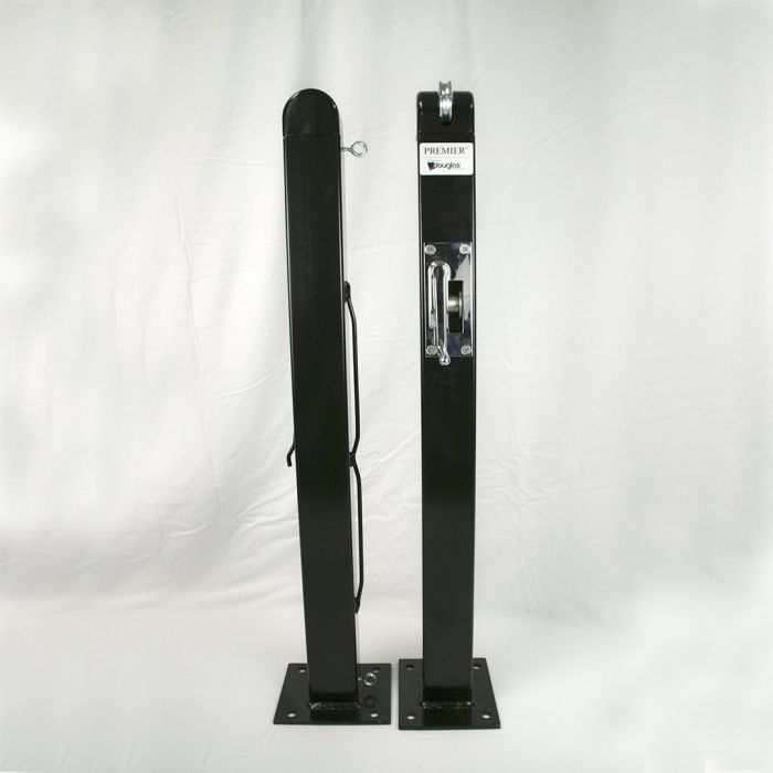 Premier Surface Mount Pickleball Posts, 3" Square x 36" Tall