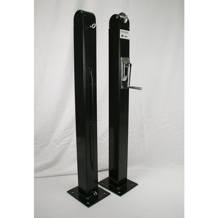 Premier Surface Mount Pickleball Posts, 3" Square x 36" Tall