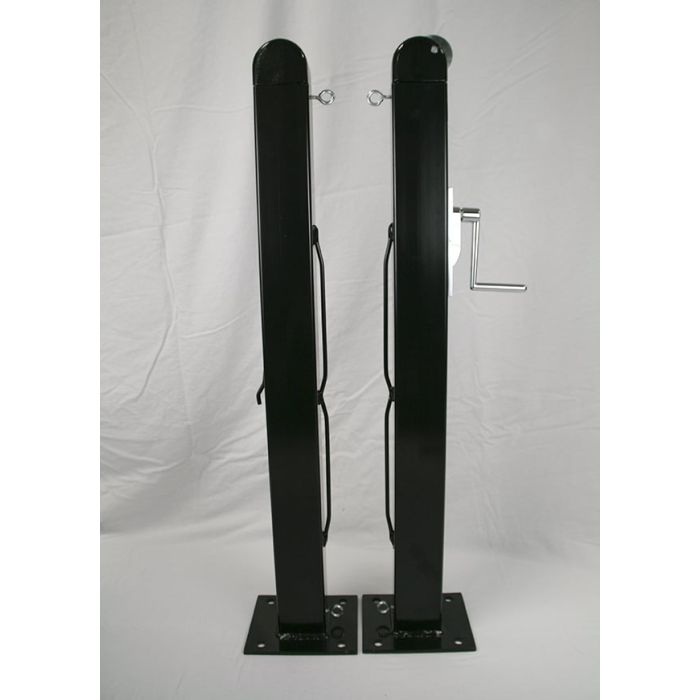 Premier Surface Mount Pickleball Posts, 3" Square x 36" Tall