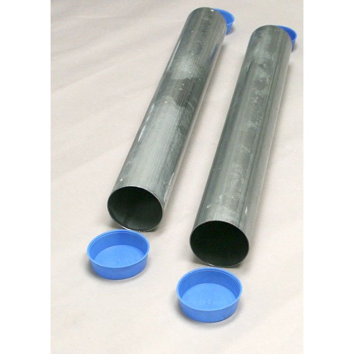 Galvanized Steel Ground Sleeves, 24" Long for 3" OD Posts