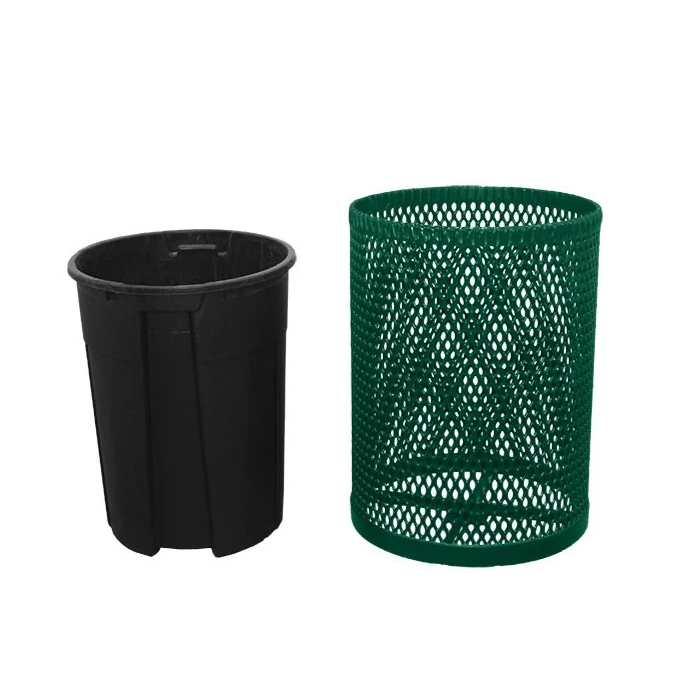Round One-Piece Receptacle with Liner (Lid Sold Separately)