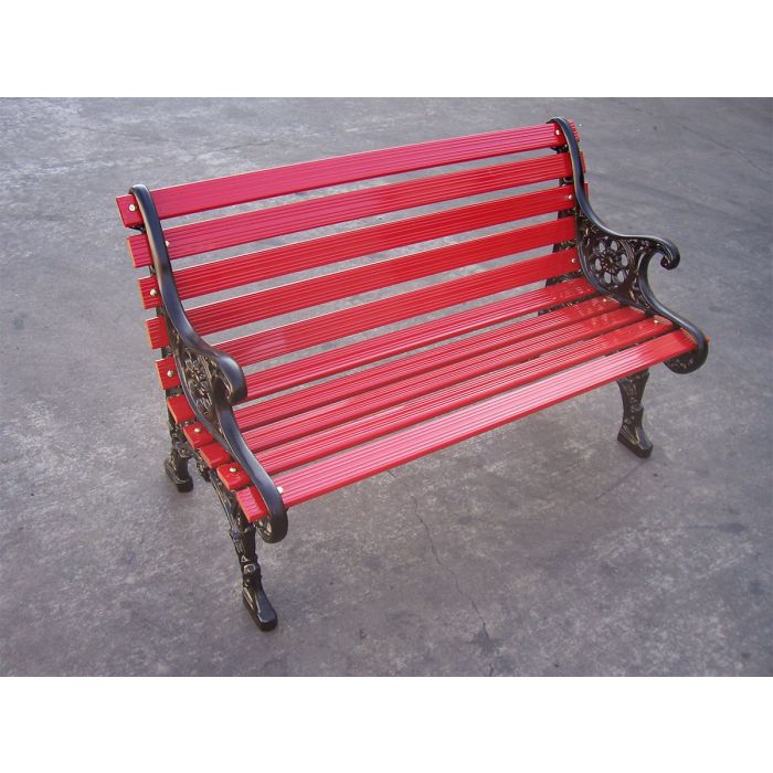 Renaissance Bench with Aluminum Slat Seat and Back