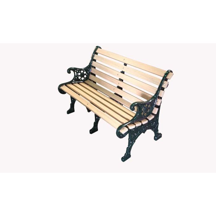 Renaissance Bench with Recycled Plastic Slat Seat and Back