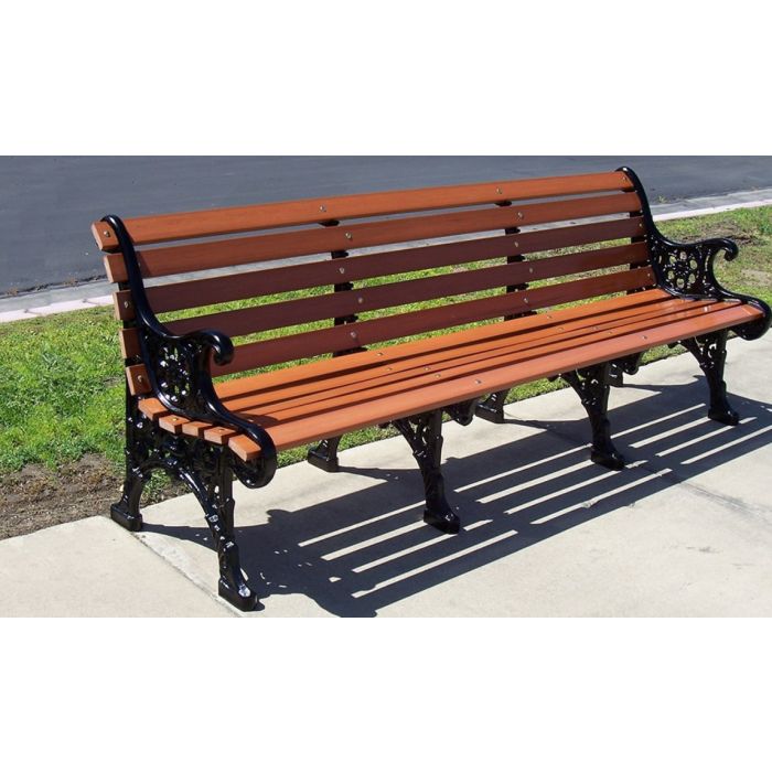 Renaissance Bench with Recycled Plastic Slat Seat and Back