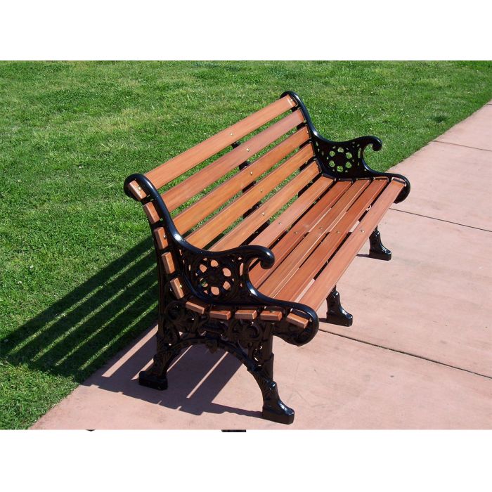 Renaissance Bench with Recycled Plastic Slat Seat and Back