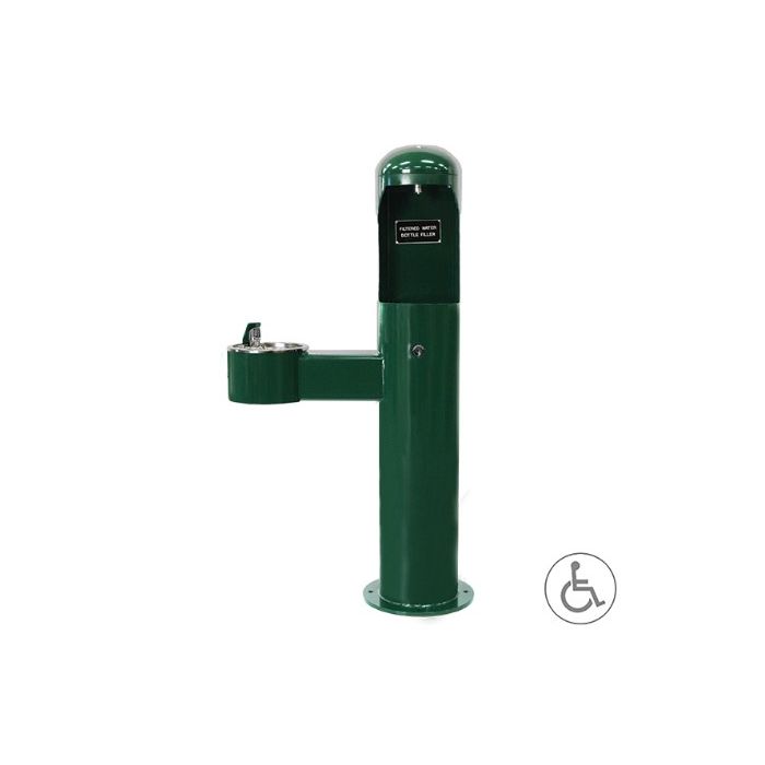 Metal Pedestal Water Bottle Filler Station with Drinking Fountain