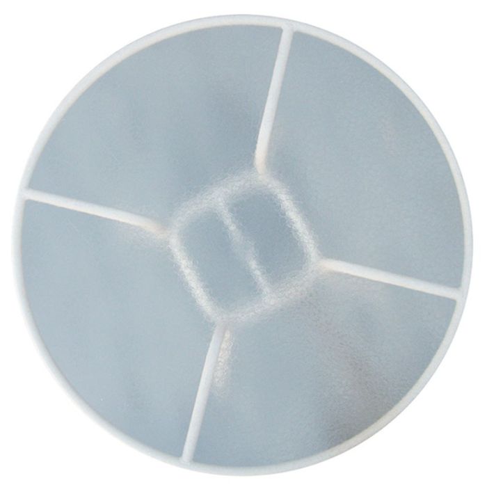 Round Acrylic Top Side Table with Flat Tube Base