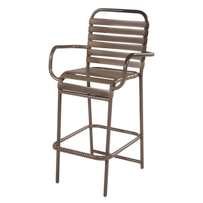 Country Club Single Strap Bar Chair, With Arms