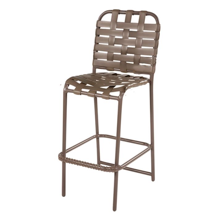 Country Club Cross Strap Bar Chair, Without Arms