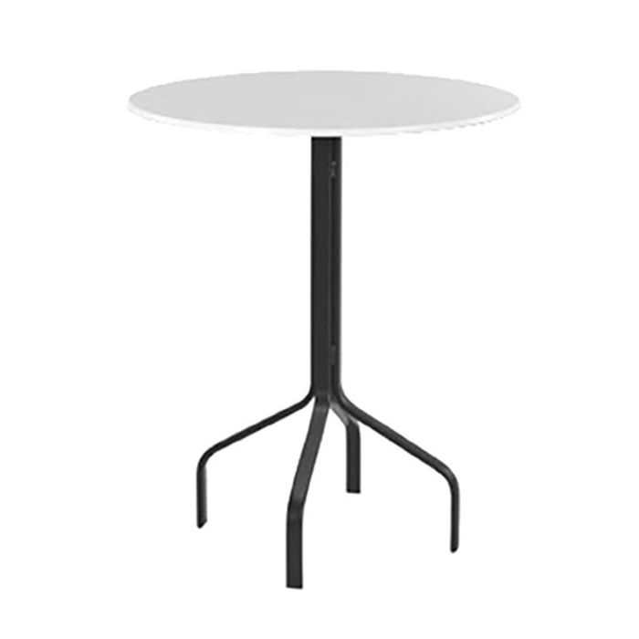 Round Fiberglass Top Bar Table with Flat Tube Base