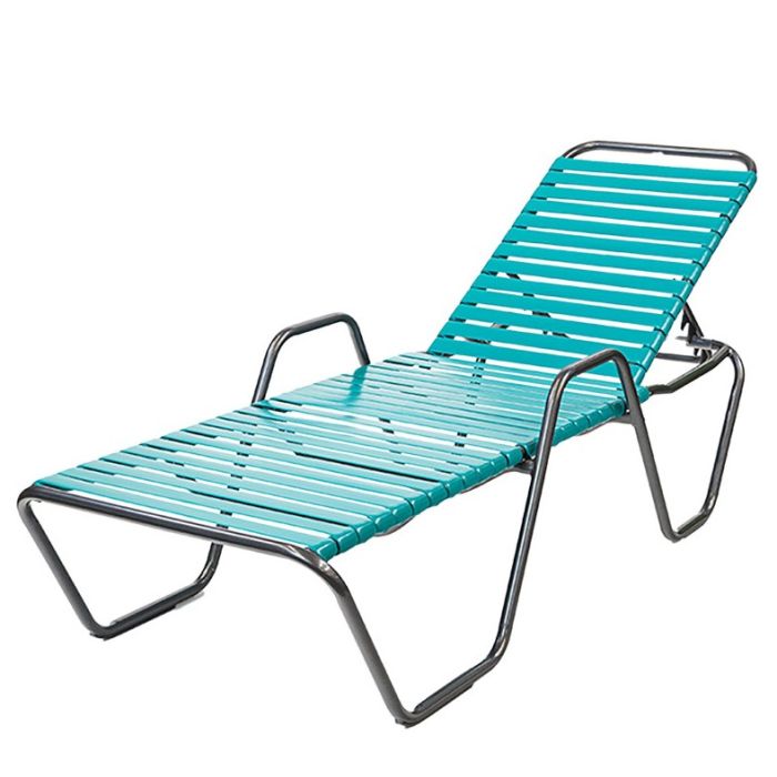 Country Club 14" Single Strap Chaise Lounge, Without Arms