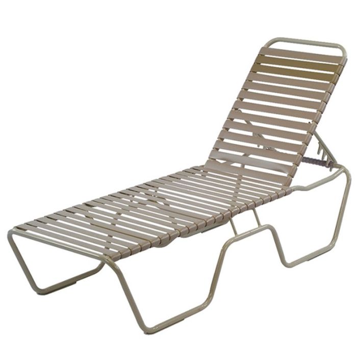 Country Club 14" Single Strap Chaise Lounge, Without Arms