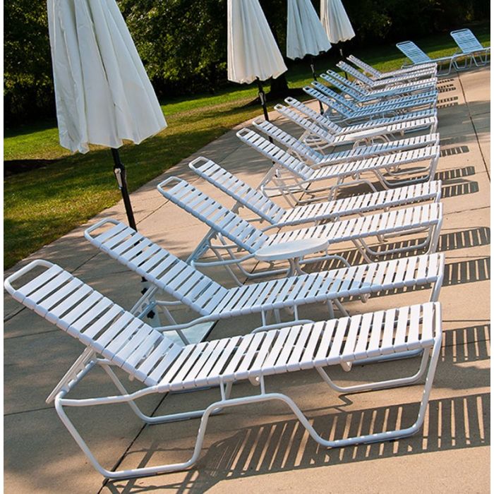 Country Club 14" Single Strap Chaise Lounge, Without Arms