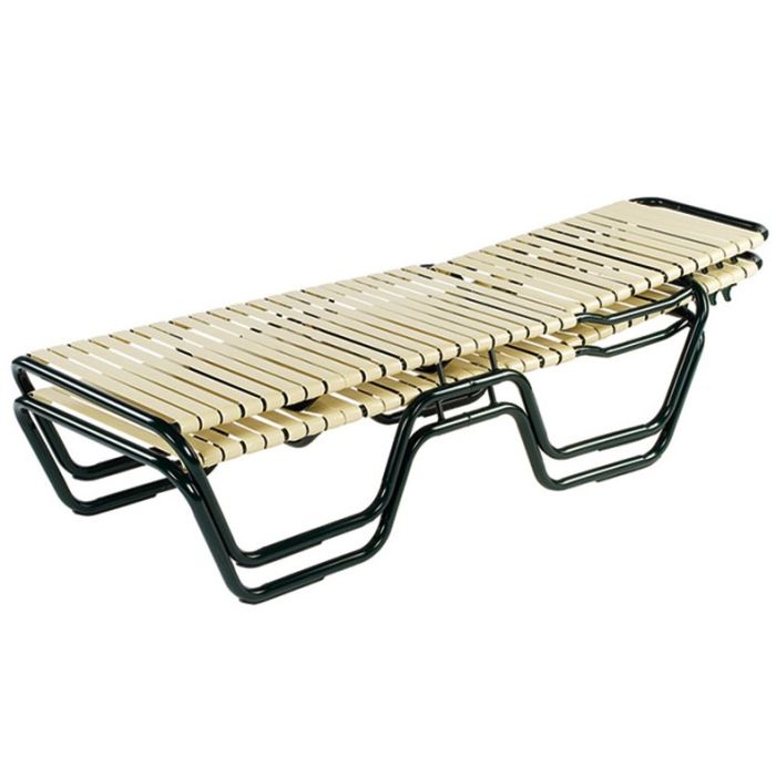 Neptune Strap Chaise Lounge with Aluminum Frame