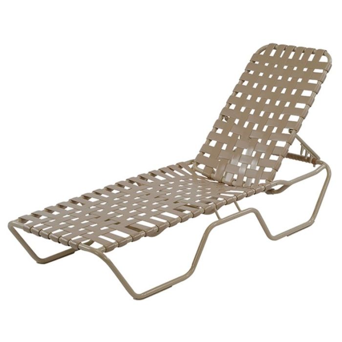 Neptune Strap Chaise Lounge with Aluminum Frame
