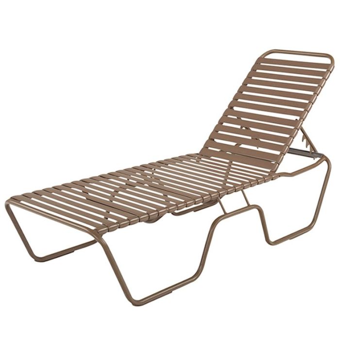 Neptune Strap Chaise Lounge with Aluminum Frame