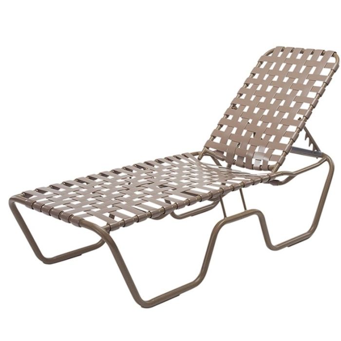 Neptune Strap Chaise Lounge with Aluminum Frame