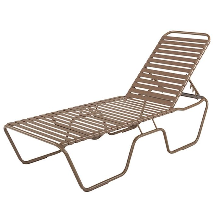 Neptune Strap Chaise Lounge with Aluminum Frame