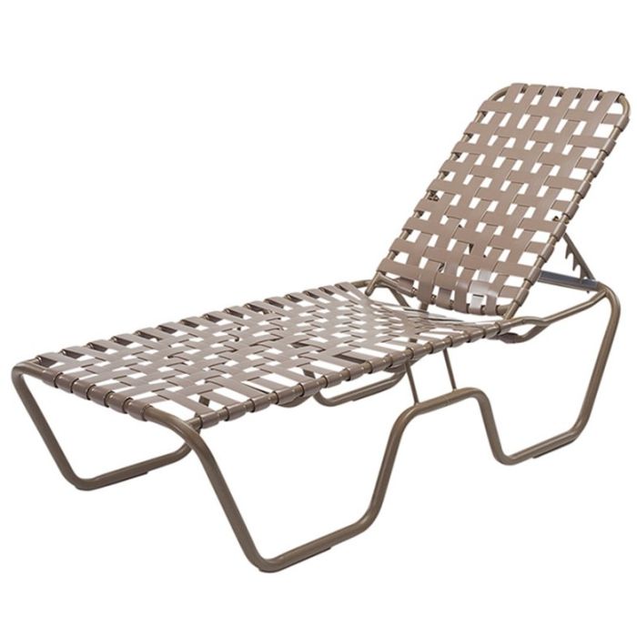 Neptune Strap Chaise Lounge with Aluminum Frame