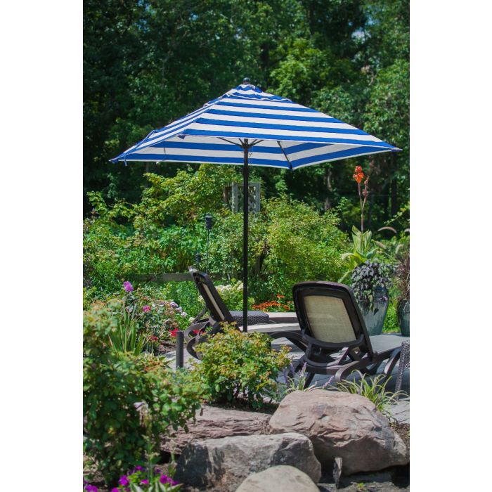 Monterey Collection Square Fiberglass Market Umbrella
