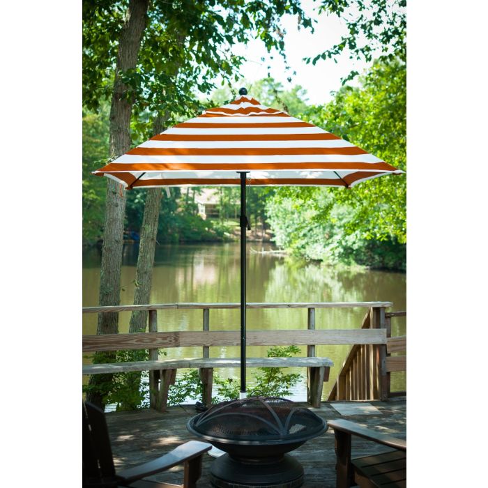 Monterey Collection Square Fiberglass Market Umbrella