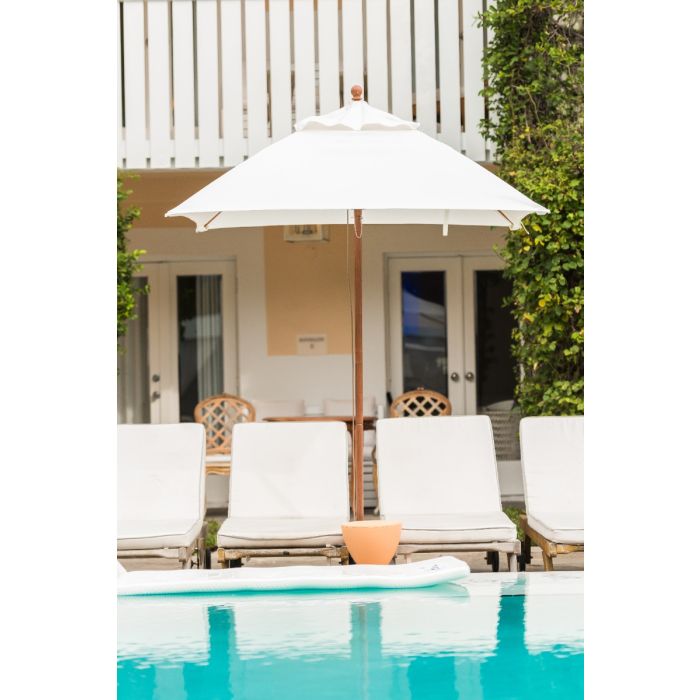 Monterey Collection Square Fiberglass Market Umbrella