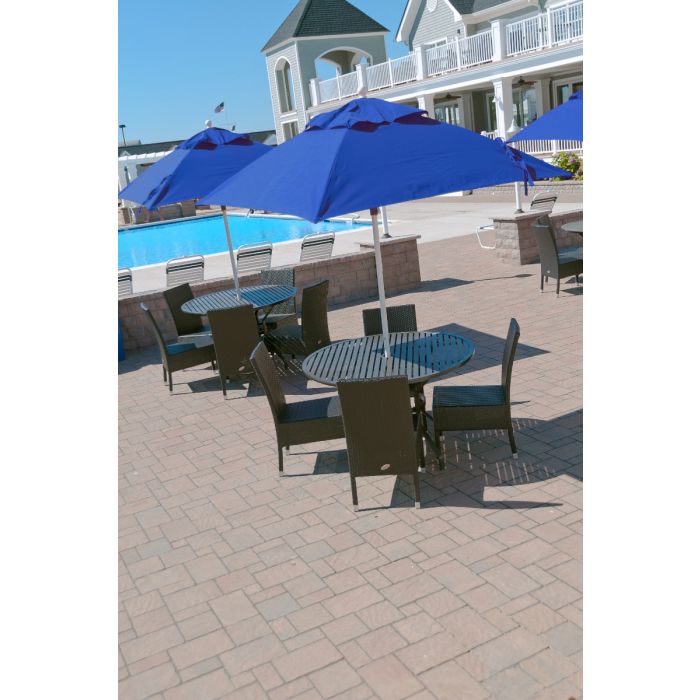 Monterey Collection Square Fiberglass Market Umbrella