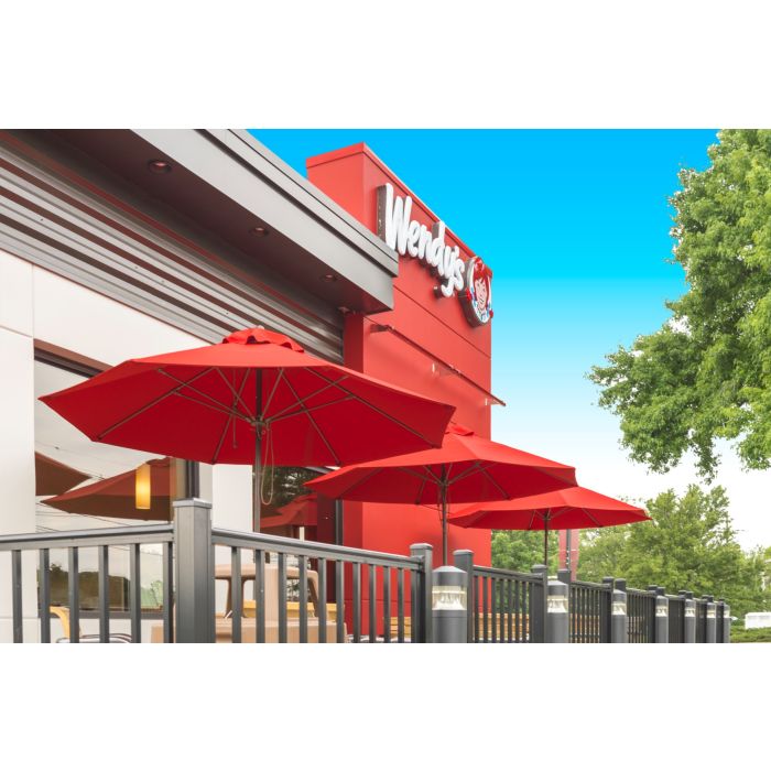 Monterey Collection Octagon Fiberglass Market Umbrella