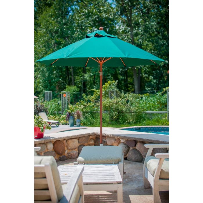 Monterey Collection Octagon Fiberglass Market Umbrella