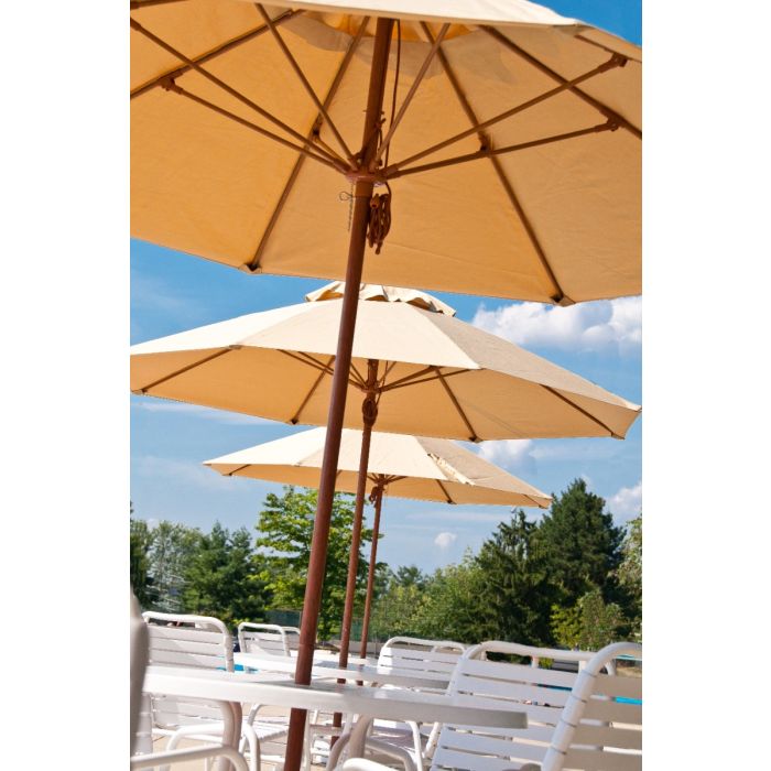 Monterey Collection Octagon Fiberglass Market Umbrella