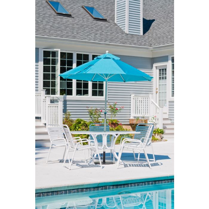 Monterey Collection Octagon Fiberglass Market Umbrella
