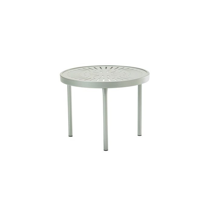 La'Stratta Patterned Aluminum Tea Tables