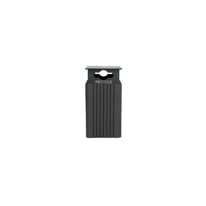 Tall Square Recycle Receptacle