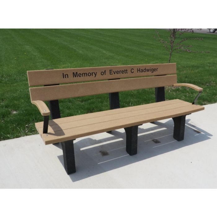 Rock Island Bench w/ Black Legs
