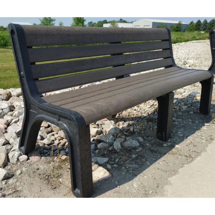 Malibu Bench w/ Black Legs