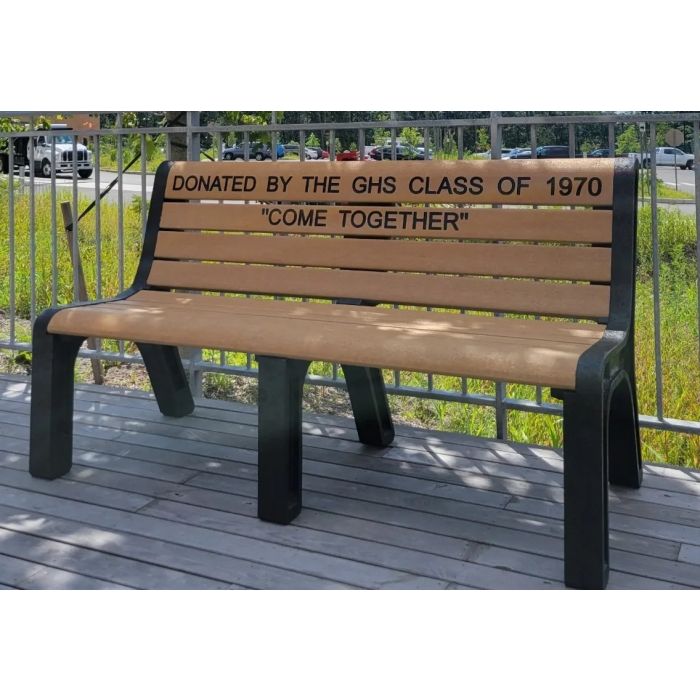Malibu Bench w/ Black Legs