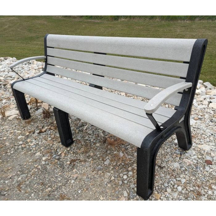 Malibu Bench w/ Black Legs