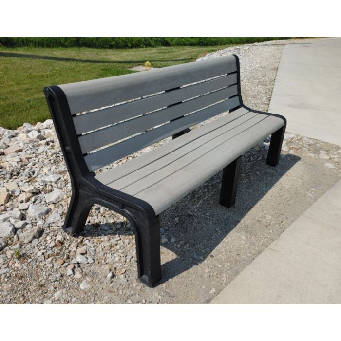 Malibu Bench w/ Black Legs