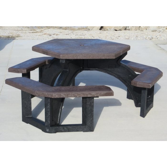 Hex Tables, w/ Black Legs