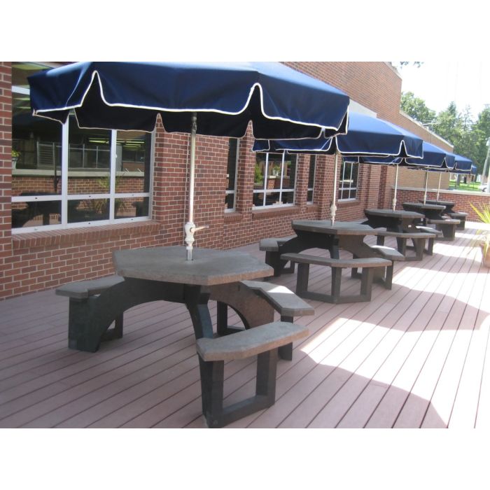 Hex Tables, w/ Black Legs