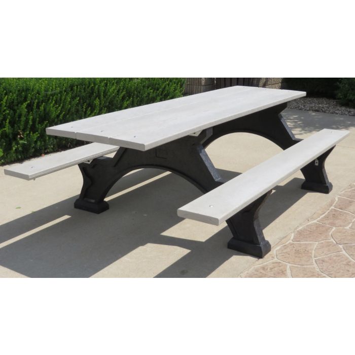 Step Over Picnic Tables, w/ Black Legs